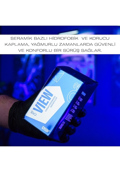 Gyeon Q² View Evo Cam Su İtici Yağmur Kaydırıcı Seramik Kaplama -