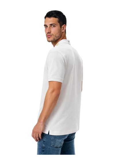 Arma Ar-ma Erkek Polo Yaka Tişört Baskisiz Basic Örme Kumaş Regular Fit %100 Pamuk 30/1 Çift Toplama Penye Pike Y31374358302 Beyaz-b1