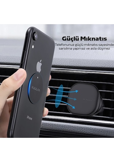 Kuulaa Magnetic-Mıknatıslı Telefon Tutucular için Metal Plaka Se