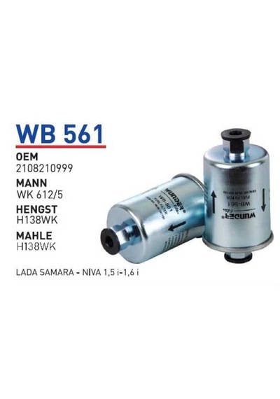 Wb561 Oem 2108210999 Lada samara nıva Otomobil yakıt filtre benzin fuel filter gasoline