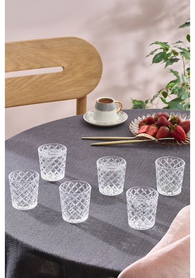 Karaca Vetna Cam 6'lı Kahve Yanı Bardağı 100 Ml