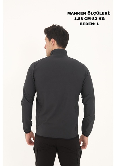 Camp Scoutland Camp255 Outdoor Tactical Su İticili Erkek Fermuarlı Taktik Sweatshirt Antrasit