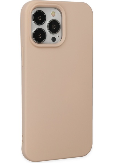 Newface - 557 - İphone 14 Pro Max Kılıf Nano İçi Kadife Silikon - Edntrend - - Pudra