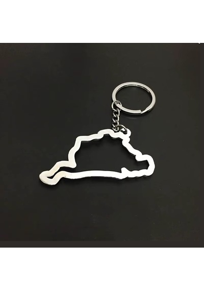 Schulzz Eu Nürburgring Pist Haritası Şeklinde Anahtarlık