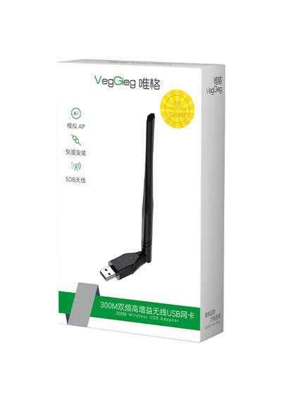 Veggieg 300 Mbps 2.4ghz Alıcı Verici Usb Wifi Adaptör