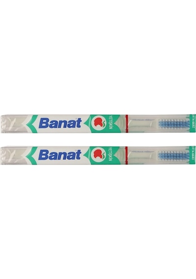 Banat Yetişkin Diş Fırçası Medium Turkuaz 2 Adet