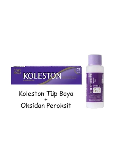 Koleston Tüp Boya 50 Ml - 7.3 Fındık Kabuğu + 20 Vol Oksidan Peroksit
