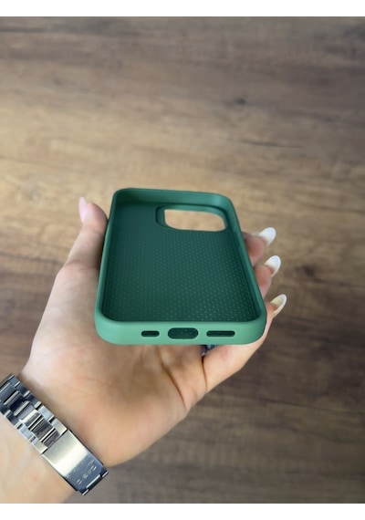 Apple Uyumlu iPhone 15 Pro Silikon Kılıf Xfab Yeşil