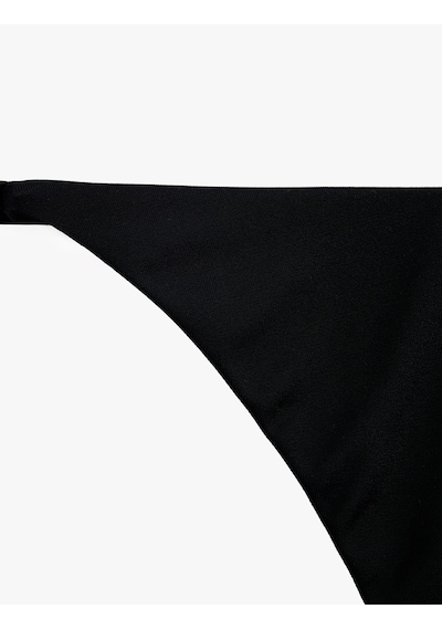 Koton Düşük Bel Yanları Ayarlanabilir İpli String Bikini Altı Siyah 6sak00042mm Koton Düşük Bel Yanları Ayarlanabilir İpli String Bikini Altı Siyah 6sak00042mm