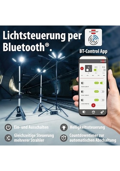 Hibrit Özellikli Dış Mekan Ip65 Lisanslı 50w 6800 Lümen 5 Metre Kablolu Şarjlı Led Projektör Genel