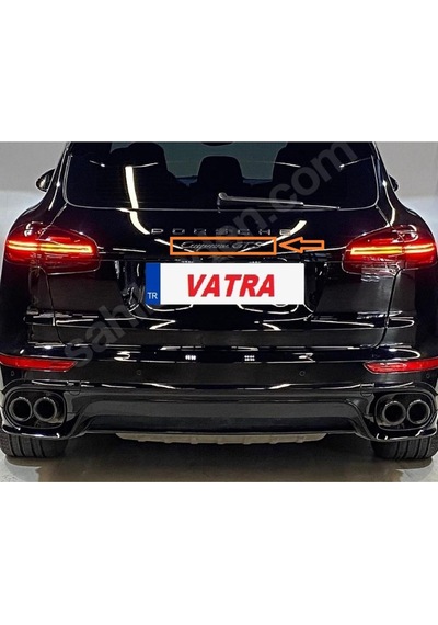 Cayenne 4.8 Gts 2008-2012 Uyumlu Cayanne Gts Krom Bagaj Yazısı 3m 3d Abs