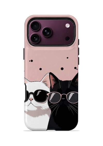 Velvoria Valestra Havalı Kedili Apple Apple iPhone Uyumlu 18 Pro Max Darbe Korumalı Kılıf Valestra Select - Havalı Kedili