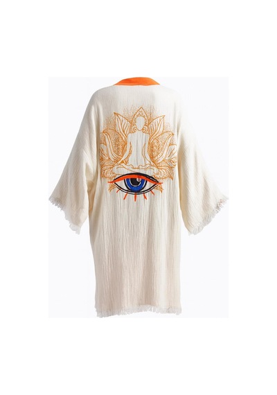 Brandsmithshop Shadow Bloom Kimono Turuncu Çok Renkli