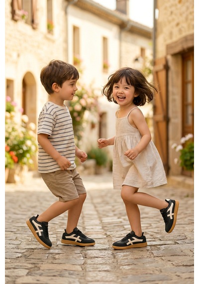 Dark Seer Kids Ds K Ruby Sneaker Günlük Spor Ayakkabı Siyah-bej