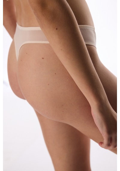 Penti Bej Broderie Tanga Külot
