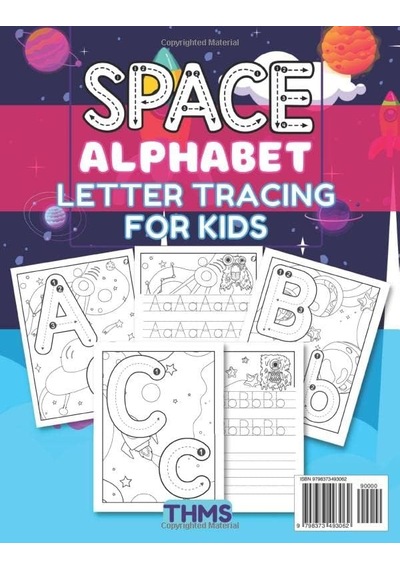 Independently Published Space Alphabet Letter Tracing For Kids: From A To Z, Sight Dotted Letters, Coloring Book For Pre Genel