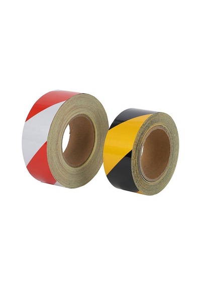 Reflektörlü Fosforlu Reflektif Ikaz Bandı ( 1 Mt ) 5Cm Kırmızı-Be