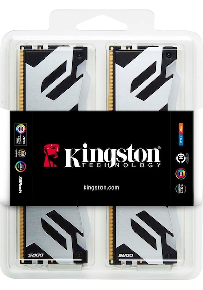 Kingston 32gb Renegade Rgb Black 7200mt/s Ddr5 Kf572c38rsak2-32tr