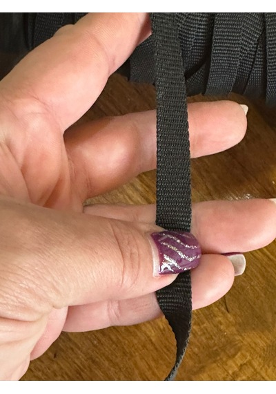 Siyah Biye Şerit En 1 Cm 1 Metre