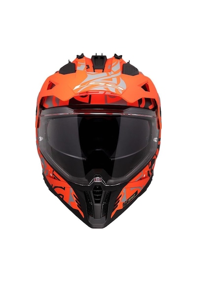 Ls2 Pioneer 2 Rangi Kros Kask Turuncu