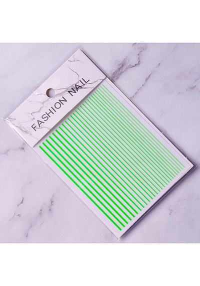 Adanil Nail Art Kendinden Yapışkanlı Şerit Sticker Yeşil
