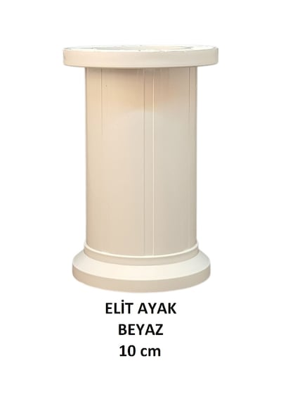 Elit Ayak, 10 Cm Beyaz Baza, Yatak, Koltuk, Masa, Kanepe Ayağı Beyaz