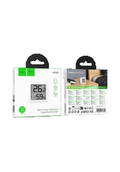 Hx40 2-in-1 Dijital Sıcaklık Ve Nem Ölçer Lcd Ekranlı Termometre & Higrometre, Ev Ve Ofis İçin Compact Tasarı