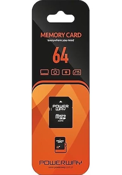 Powerway Pwr-64 64 Gb Micro Sd Hafıza Kartı Class 10