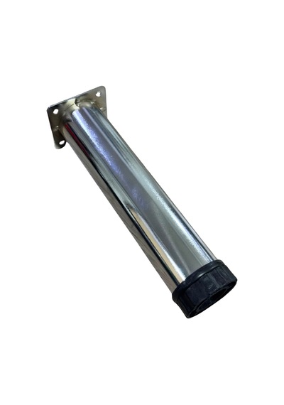 Cateksss Tablalı Ayarlı Metal Dolap Tezgah Baza Koltuk Kanepe Ayağı Krom Çap:42 Mm 20 Cm - 2 Li Paket
