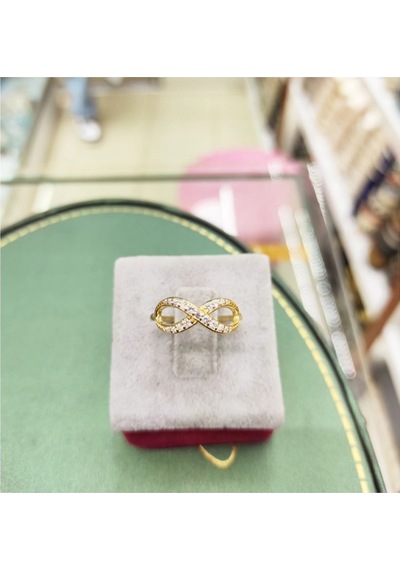 Oriental Kuyumculuk Jewellery Taşlı Sonsuzluk Gold Gümüş Yüzük Gold