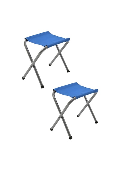 Exent Katlanır Ahşap Kamp Masası + 2 Adet Tabure Seti 60 x 60 CM Çok Renkli