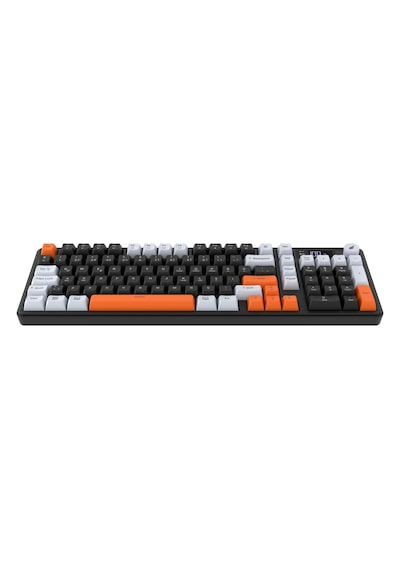 Hawk Gaming Hk258 Membrane Lcd Rgb Kablosuz/bluetooth Siyah Turuncu Full Türkçe Gaming Klavye