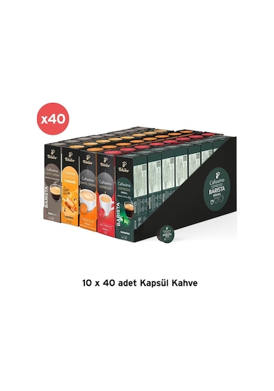 Tchibo Cafissimo 10 x 40 Kapsül Kahve + Pure Plus Kapsüllü Siyah Kahve Makinesi Hediye
