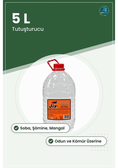 Reşo Tipi Jel Yakıt 5 L Soba Şömine Ve Mangal Tutuşturucu Alev Ba