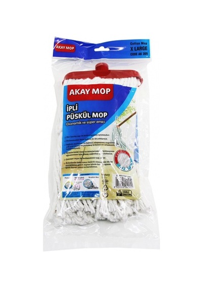 X Large Örgülü İpli Püskül Pamuk Mop 5324 Diğer