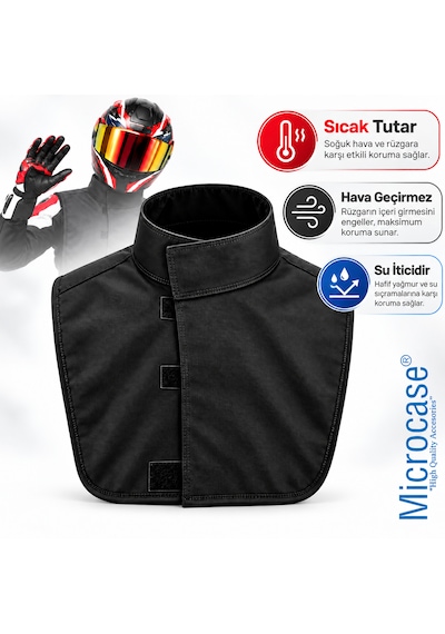 Microcase Su Geçirmez Motosiklet Rüzgar Koruyucu Boyun Göğüs Koruma Yelek - Al7037 0