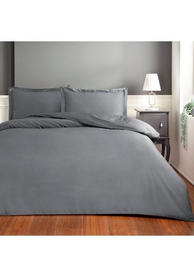 Taç Saten Basic King Size Nevresim Takımı Antrasit 000000001000049328 Antrasit