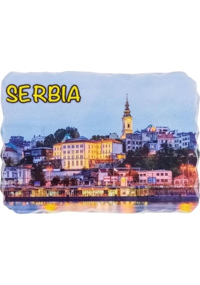 Sırbistan Temalı Kırık Magnet