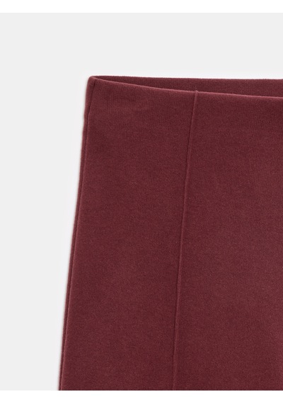 Dilvin 71941 Beli Lastikli Geniş Paça Eşofman-bordo Bordo