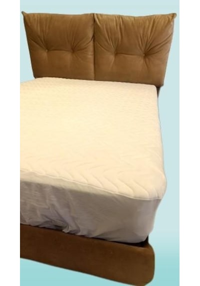 Alez Fitted Model Full Kenar Yatak Koruyucu Lastikli 90x190 Pamuk Beyaz Renk El Yapım