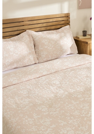 Kaşmir Home Eternal Çift Kişilik Yatak Örtüsü Takımı Rose Pembe