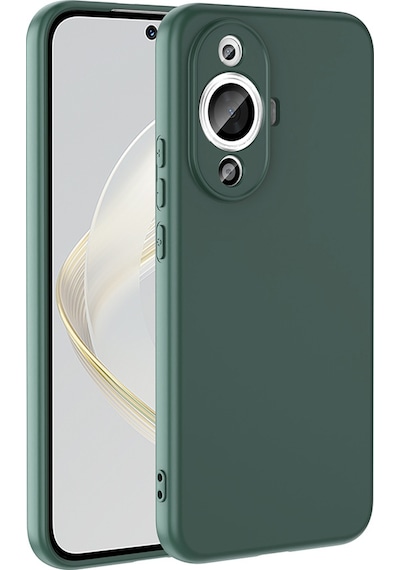 Nourthkiingdom Huawei Nova 12s Uyumlu Kılıf Nrtk Mara Lansman Kapak-koyu Yeşil Koyu Yeşil