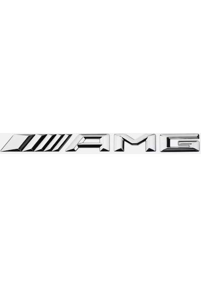 Amg Krom Bagaj Yazısı Üçgen Tip Arması Logosu 3m 3d Abs Mercedes Glc