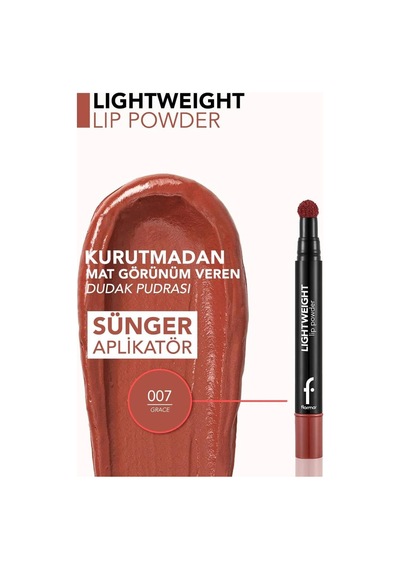 Flormar Lightweight Yarı Transparan &amp Mat Bitişli Nemlendirici Dudak Pudrası