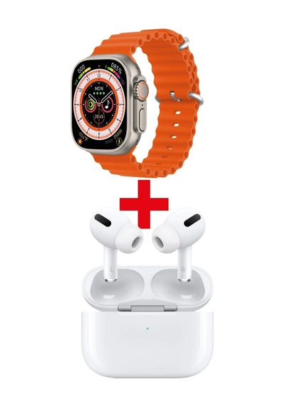 GS8 Watch 8 Ultra Akıllı Saat Turuncu Watch Inc Beyaz Pro7 Benzeri Bluetooth Kulaklık Hediye (İthalatçı Garantili) GS8 Watch 8 Ultra Akıllı Saat Turuncu Watch Inc Beyaz Pro7 Benzeri Bluetooth Kulaklık Hediye (İthalatçı Garantili)