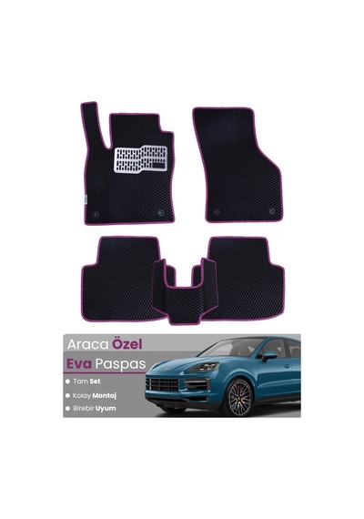Porsche Cayenne Coupe 2018-2024 Uyumlu Eva Paspas Tam Set Araca Özel,oto Paspas 146