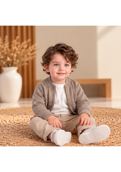 Maxx Kelın Erkek Çocuk Vizon Triko Hırka Beyaz Üst Bej Pantolon 3'lü Kombin Takım 2-3-4-5 Yaş Kum Beji Maxx Kelın Erkek Çocuk Vizon Triko Hırka Beyaz Üst Bej Pantolon 3'lü Kombin Takım 2-3-4-5 Yaş Kum Beji