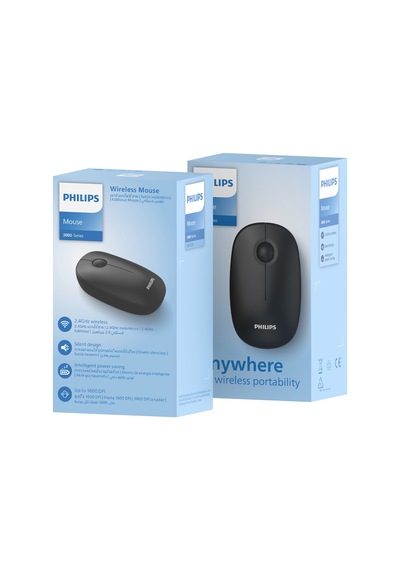 Philips SPK7378 Kablosuz 1600DPI 3 Tuşlu Optik Sessiz Mouse