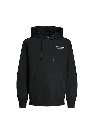 Jack & Jones Jack&jones Hood Aero Erkek Siyah Kapüşonlu Sweatshirt Siyah