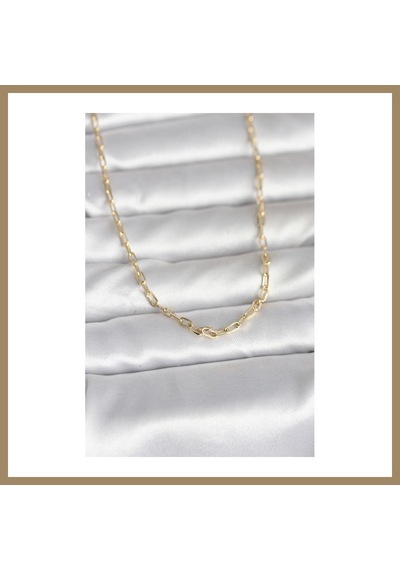 Bezos Cm 14k Gold Renk Ataç Zincir Model 50 Cm Kadın Kolye 22